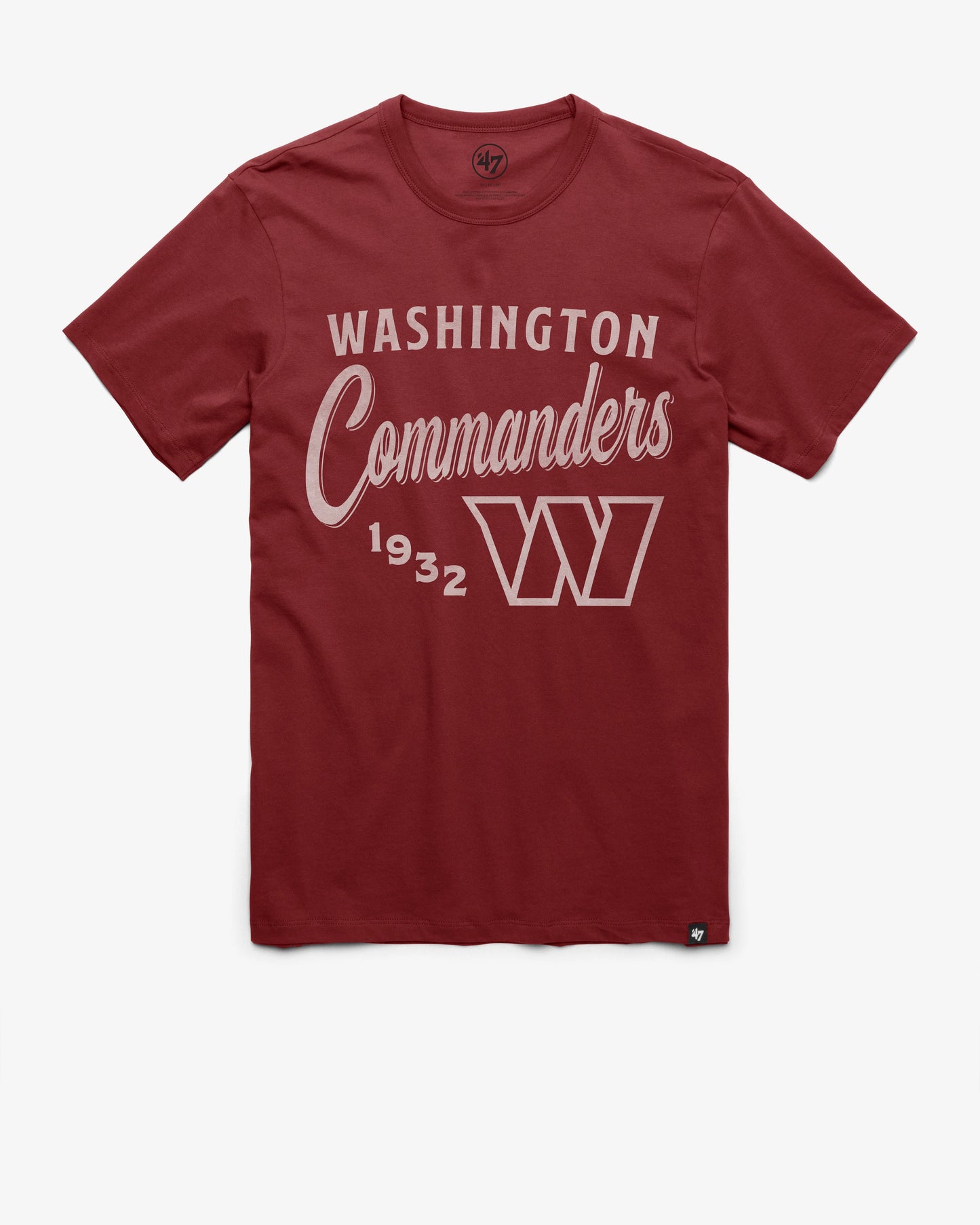 WASHINGTON COMMANDERS SCRIPT '47 FRANKLIN TEE