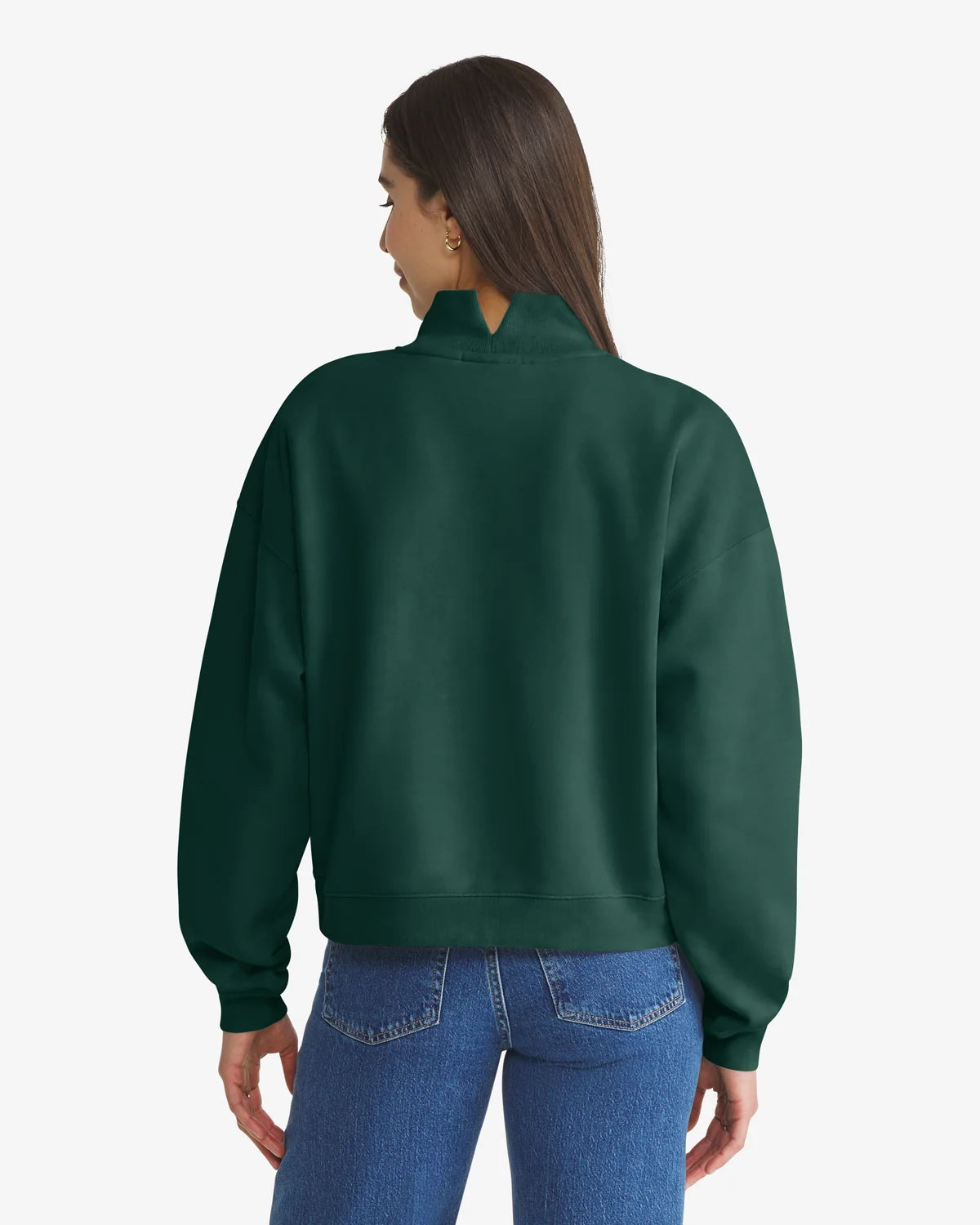 MICHIGAN STATE SPARTANS VINTAGE VANTAGE '47 WOMEN'S MOCK NECK PULLOVER