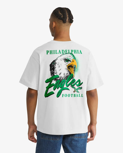 PHILADELPHIA EAGLES HISTORIC BACKER SCRIPT ILLUSTRATED '47 FOUNDATION TEE