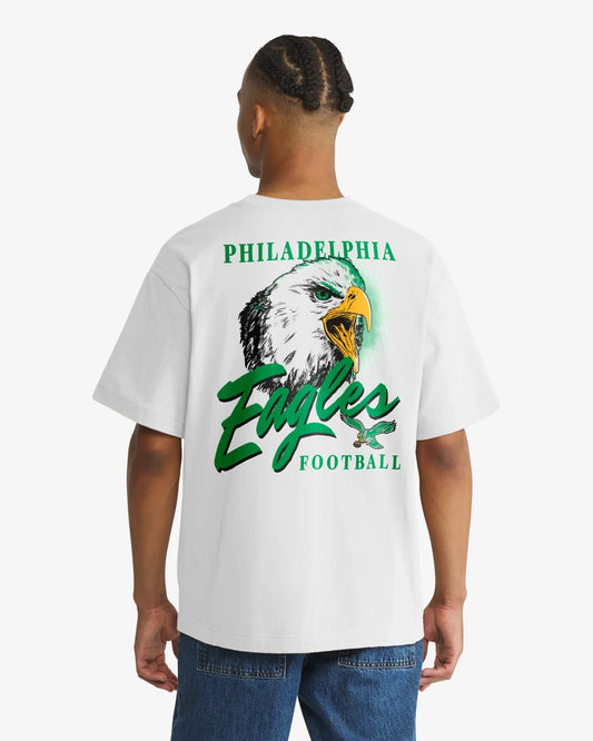 PHILADELPHIA EAGLES HISTORIC BACKER SCRIPT ILLUSTRATED '47 FOUNDATION TEE