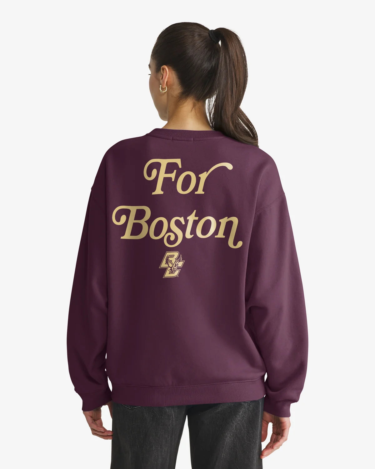 BOSTON COLLEGE EAGLES BC SHOUT IT OUT '47 OVERSIZED CREW