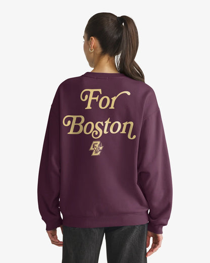 BOSTON COLLEGE EAGLES BC SHOUT IT OUT '47 OVERSIZED CREW