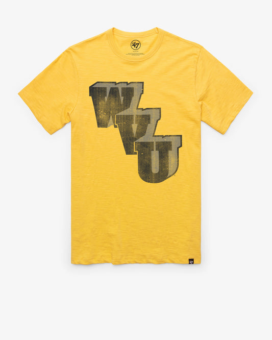 WEST VIRGINIA MOUNTAINEERS VINTAGE GRIT '47 SCRUM TEE