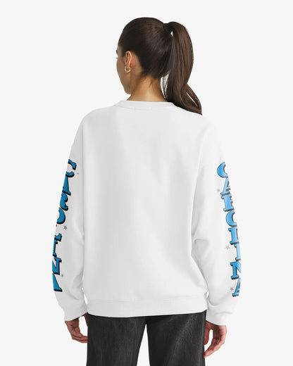 CAROLINA PANTHERS THUNDEROUS '47 WOMEN'S OVERSIZED CREW