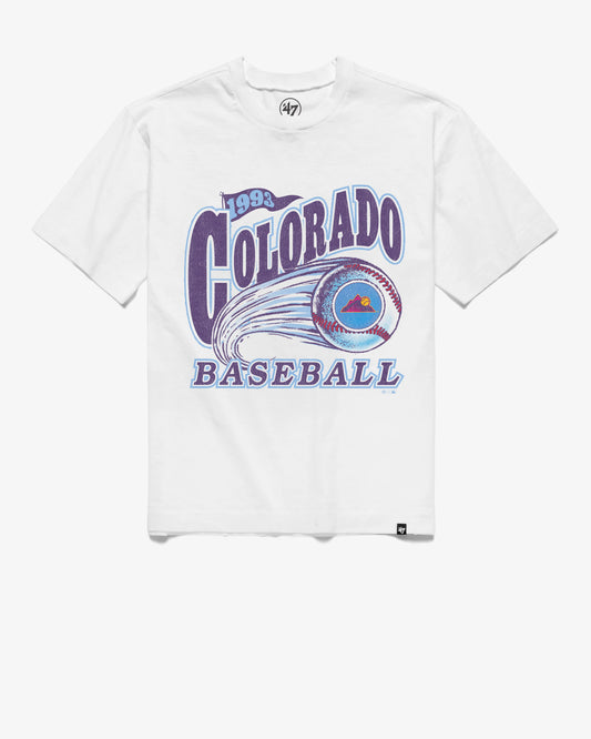 COLORADO ROCKIES CITY CONNECT GAME WORN CURVE '47 FOUNDATION TEE