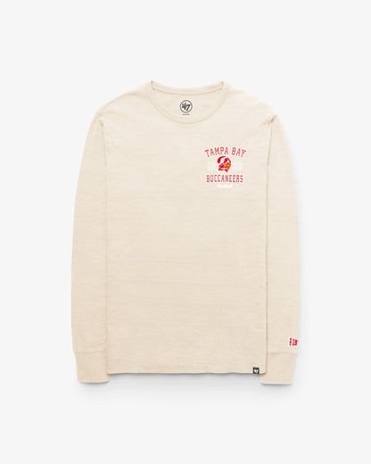 TAMPA BAY BUCCANEERS HISTORIC EGREMONT WELL WORN '47 HEAVY SLUB LONG SLEEVE TEE