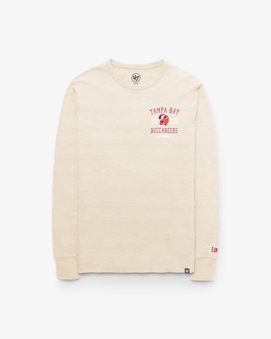 TAMPA BAY BUCCANEERS HISTORIC EGREMONT WELL WORN '47 HEAVY SLUB LONG SLEEVE TEE