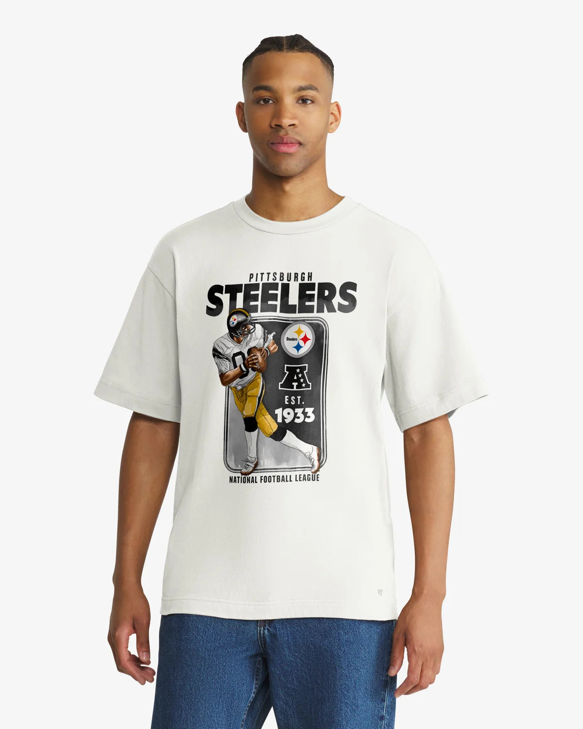 PITTSBURGH STEELERS PLAYBRUSH '47 FOUNDATION TEE