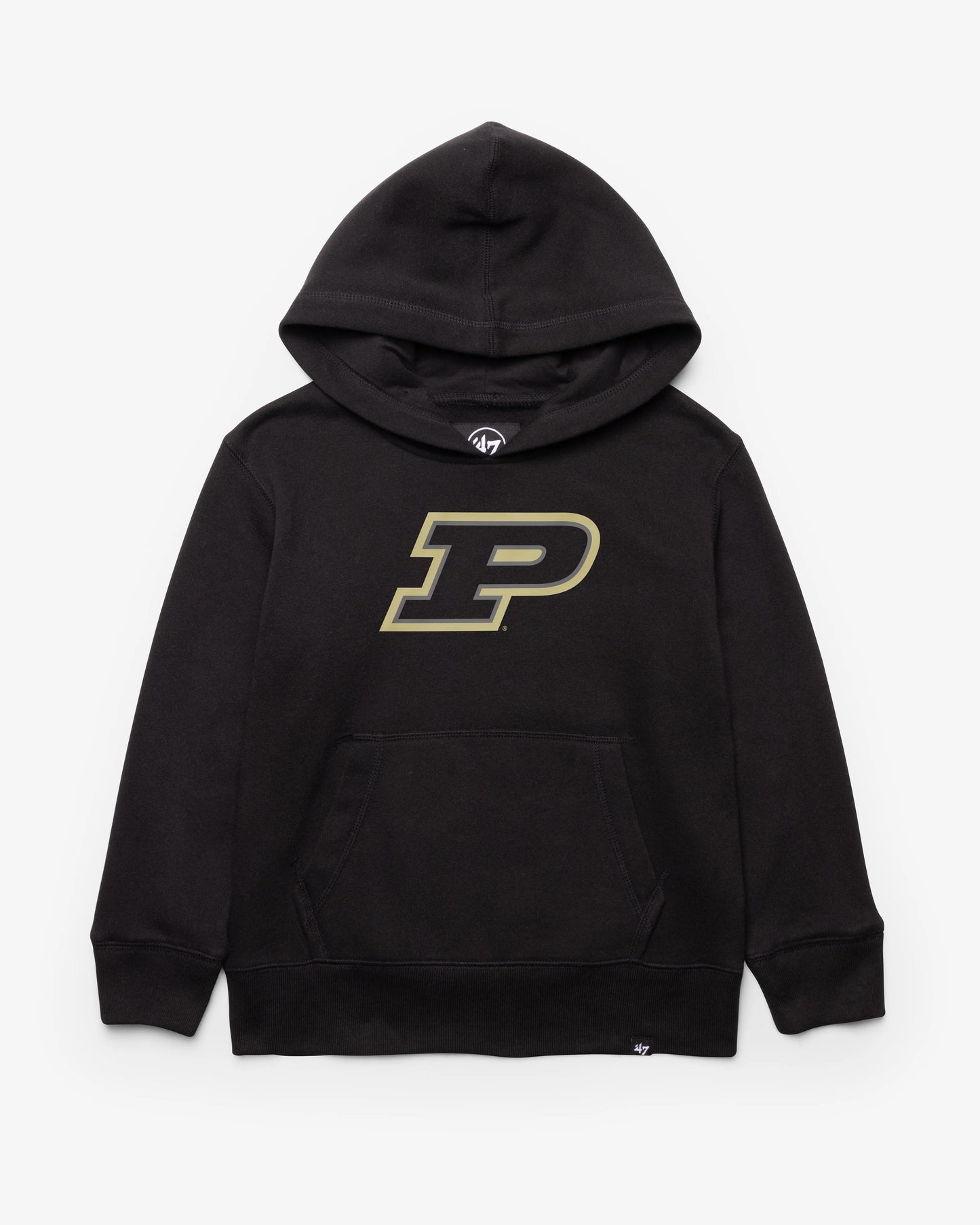 PURDUE BOILERMAKERS DISTRESSED IMPRINT '47 KID'S HEADLINE HOOD