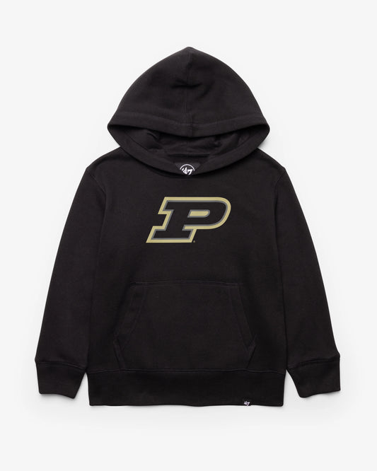 PURDUE BOILERMAKERS DISTRESSED IMPRINT '47 KID'S HEADLINE HOOD