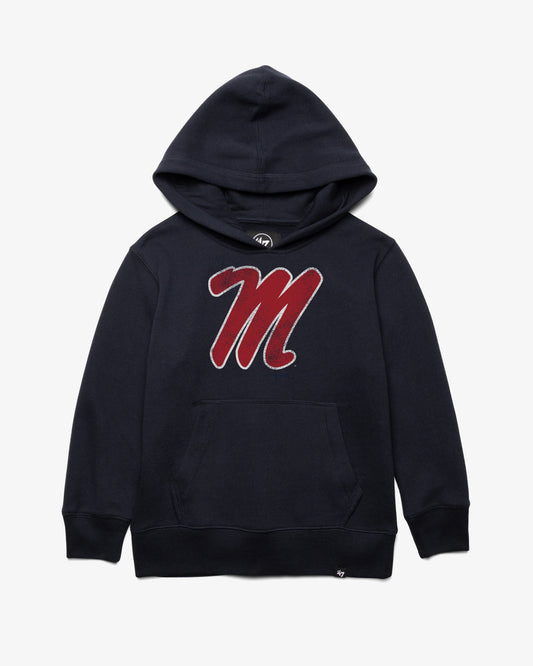 MISSISSIPPI REBELS DISTRESSED IMPRINT '47 KID'S HEADLINE HOOD