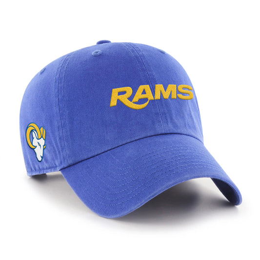 LOS ANGELES RAMS BALLPARK SCRIPT SHOT '47 CLEAN UP