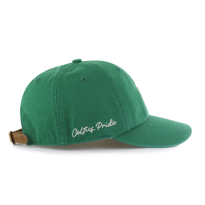 BOSTON CELTICS CHAIN SIDE STITCH '47 CLEAN UP ROUND VISOR