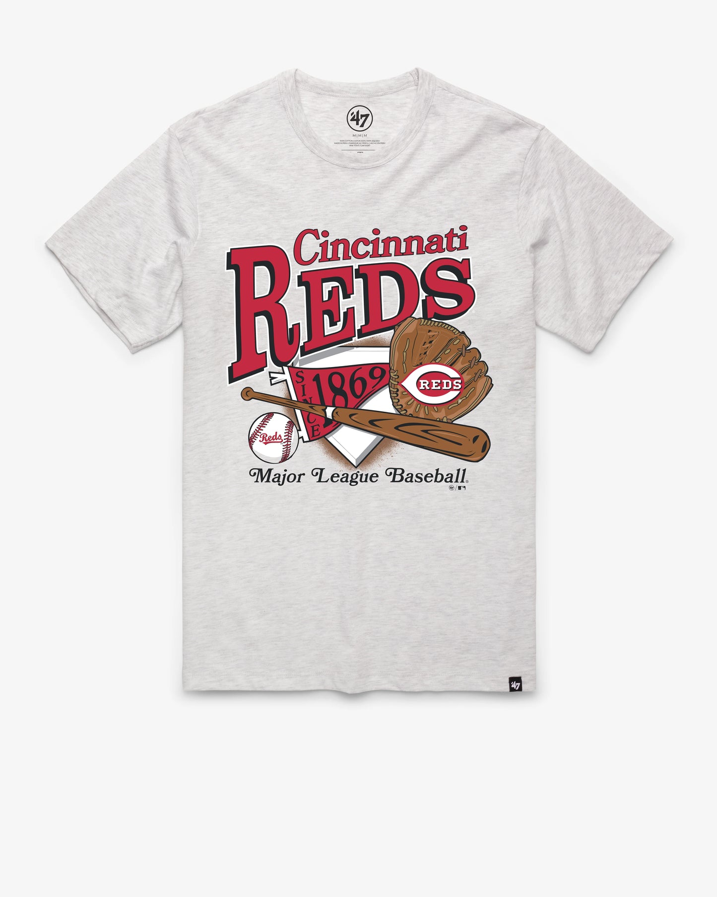 CINCINNATI REDS AT BAT '47 FRANKLIN TEE