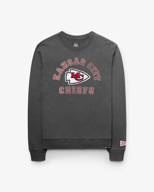 KANSAS CITY CHIEFS CALDERWOOD WELL WORN '47 FRENCH TERRY CREW