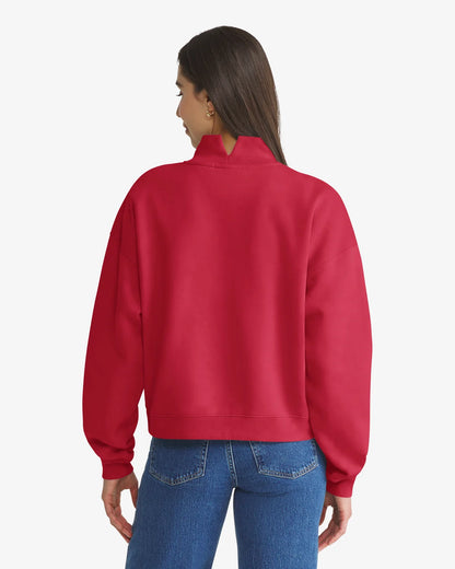 UTAH UTES VANTAGE '47 WOMEN'S MOCK NECK PULLOVER