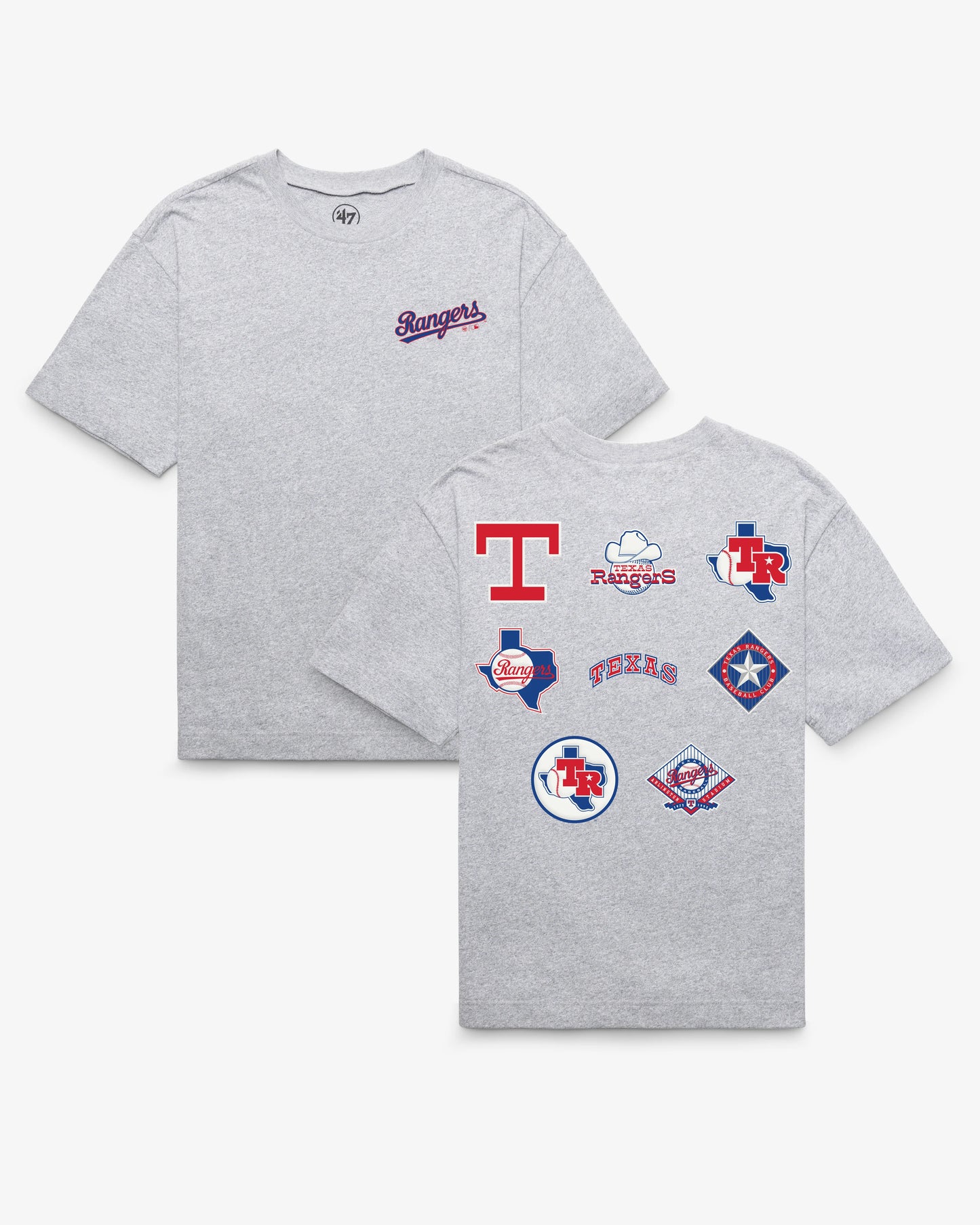TEXAS RANGERS COOPERSTOWN HISTORY LOCK '47 FOUNDATION TEE