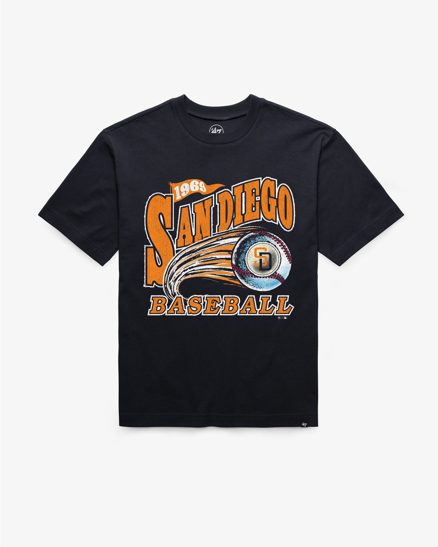 SAN DIEGO PADRES CITY CONNECT GAME WORN CURVE '47 FOUNDATION TEE