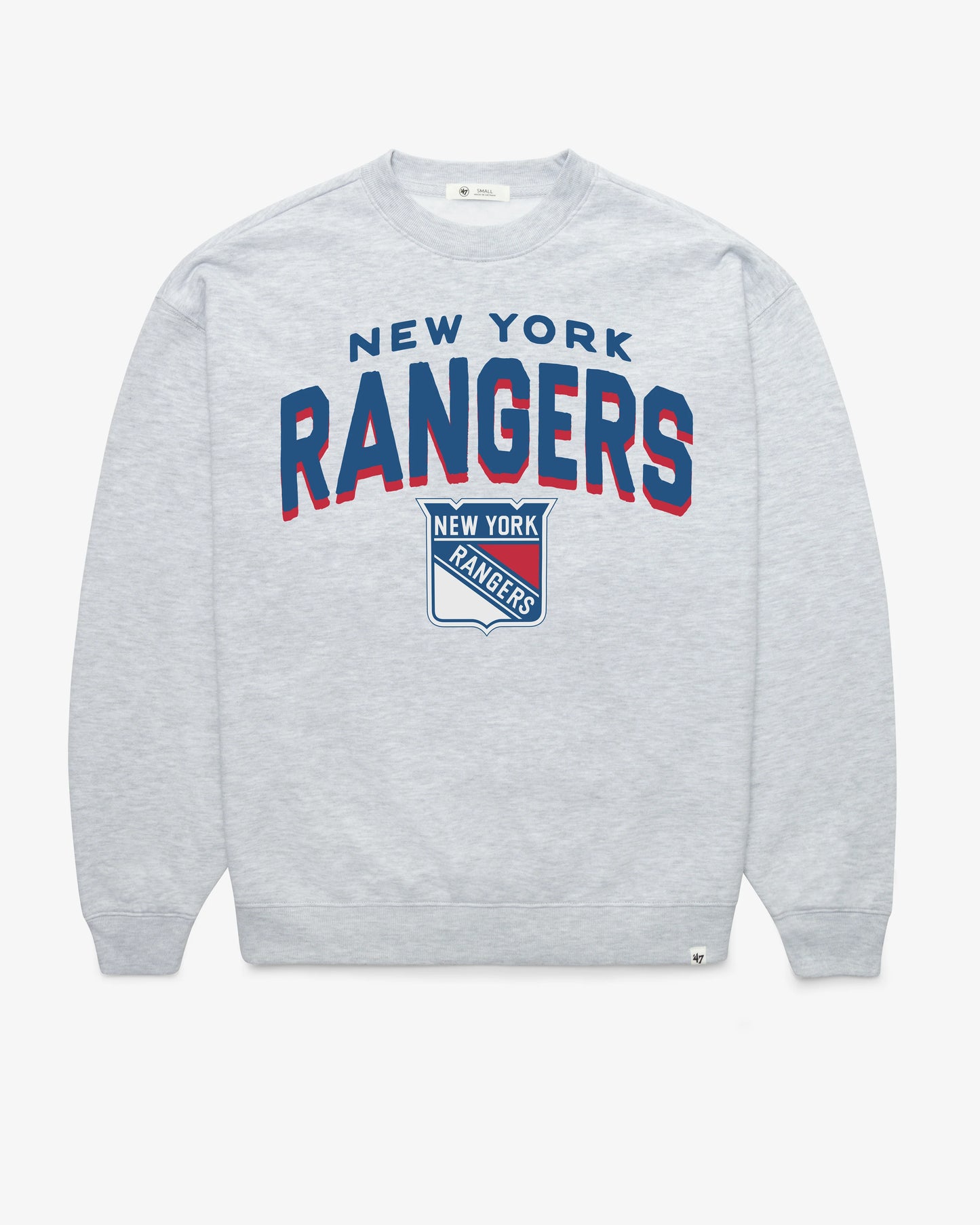 NEW YORK RANGERS CAMPUS ARCH CLOUD '47 OVERSIZED CREW WOMENS