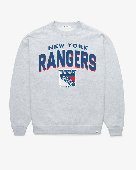 NEW YORK RANGERS CAMPUS ARCH CLOUD '47 OVERSIZED CREW WOMENS