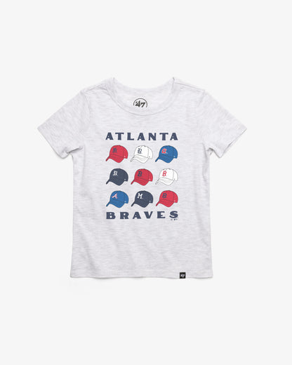 ATLANTA BRAVES COOPERSTOWN CAP OFF '47 KID'S FRANKLIN TEE