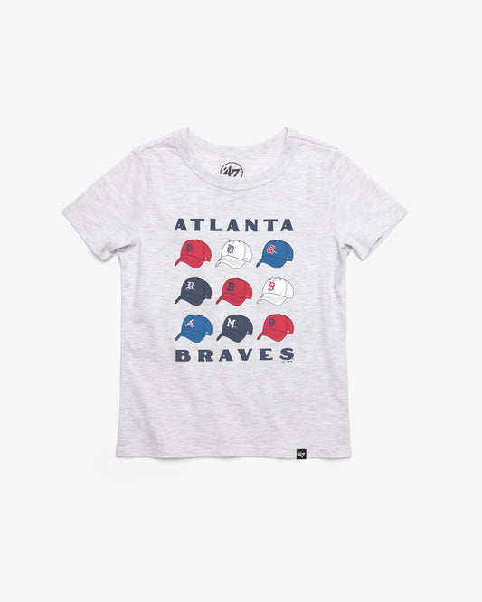 ATLANTA BRAVES COOPERSTOWN CAP OFF '47 KID'S FRANKLIN TEE