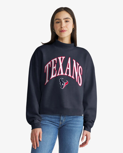HOUSTON TEXANS VANTAGE '47 WOMEN'S MOCK NECK PULLOVER