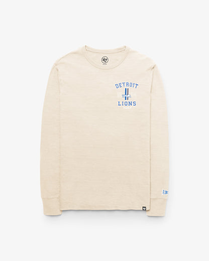 DETROIT LIONS HISTORIC EGREMONT WELL WORN '47 HEAVY SLUB LONG SLEEVE TEE