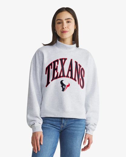 Houston Texans Vantage '47 Women's Mock Neck Pullover