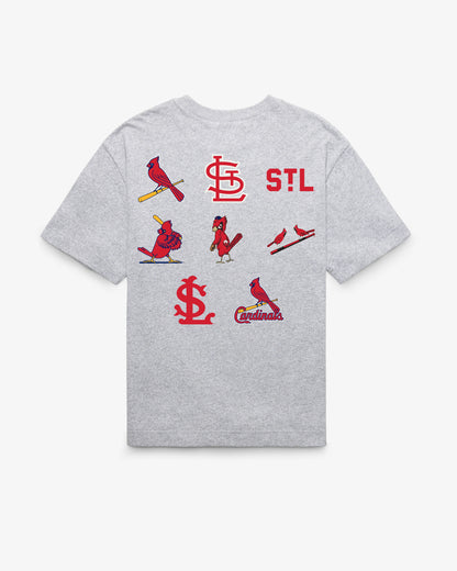 ST. LOUIS CARDINALS COOPERSTOWN HISTORY LOCK '47 FOUNDATION TEE