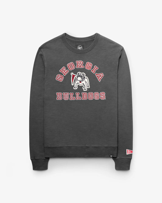 GEORGIA BULLDOGS VINTAGE CALDERWOOD WELL WORN '47 FRENCH TERRY CREW