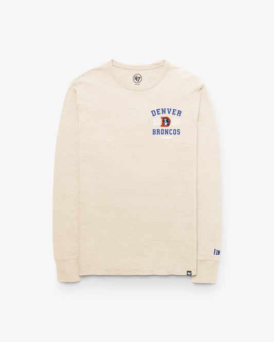 DENVER BRONCOS HISTORIC EGREMONT WELL WORN '47 HEAVY SLUB LONG SLEEVE TEE