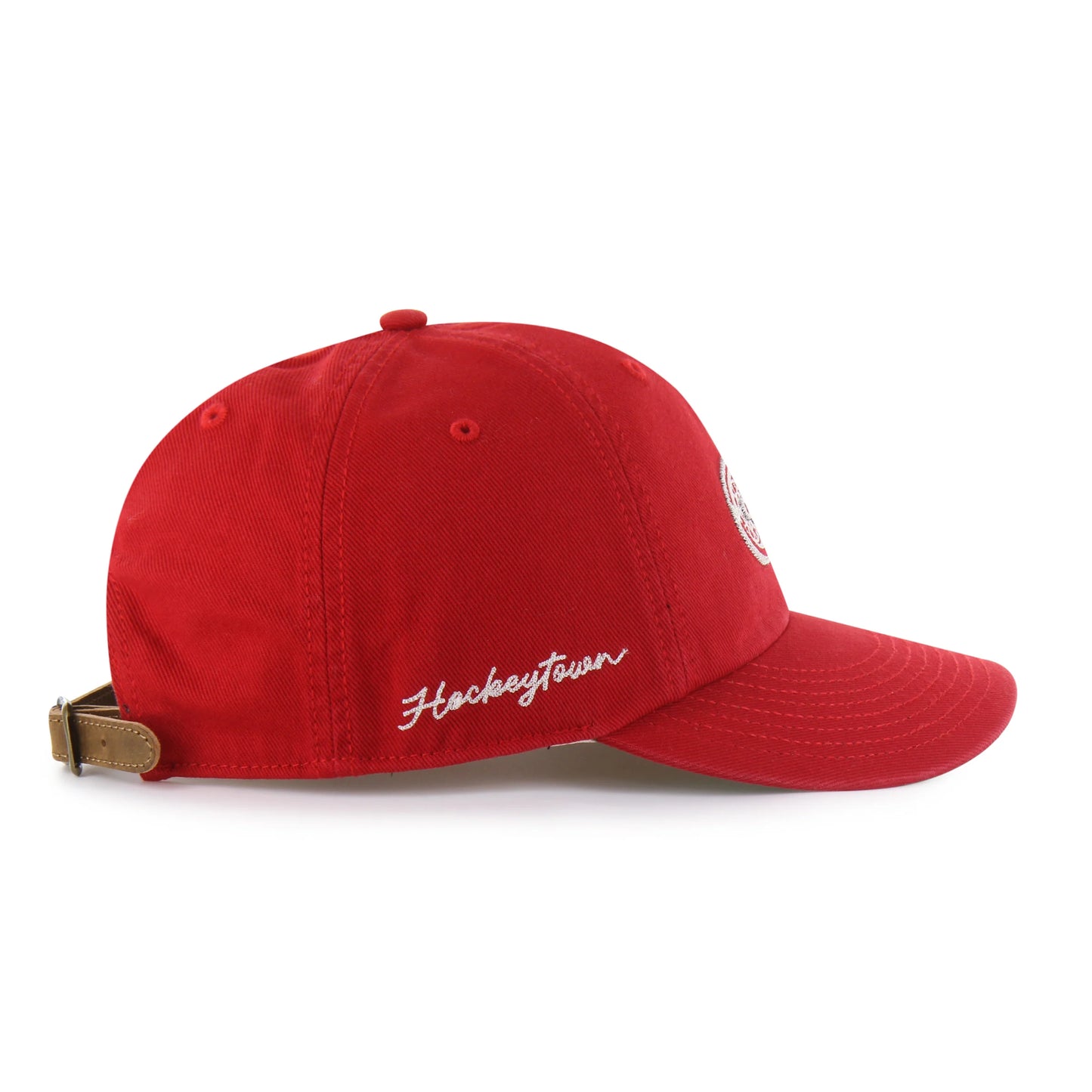 DETROIT RED WINGS CHAIN SIDE STITCH '47 CLEAN UP ROUND VISOR