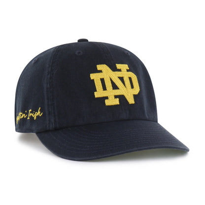 NOTRE DAME STANDALON CHAIN SIDE STITCH '47 CLEAN UP ROUND VISOR