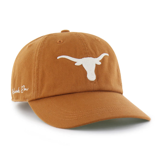 TEXAS LONGHORNS CHAIN SIDE STITCH '47 CLEAN UP LONG VISOR