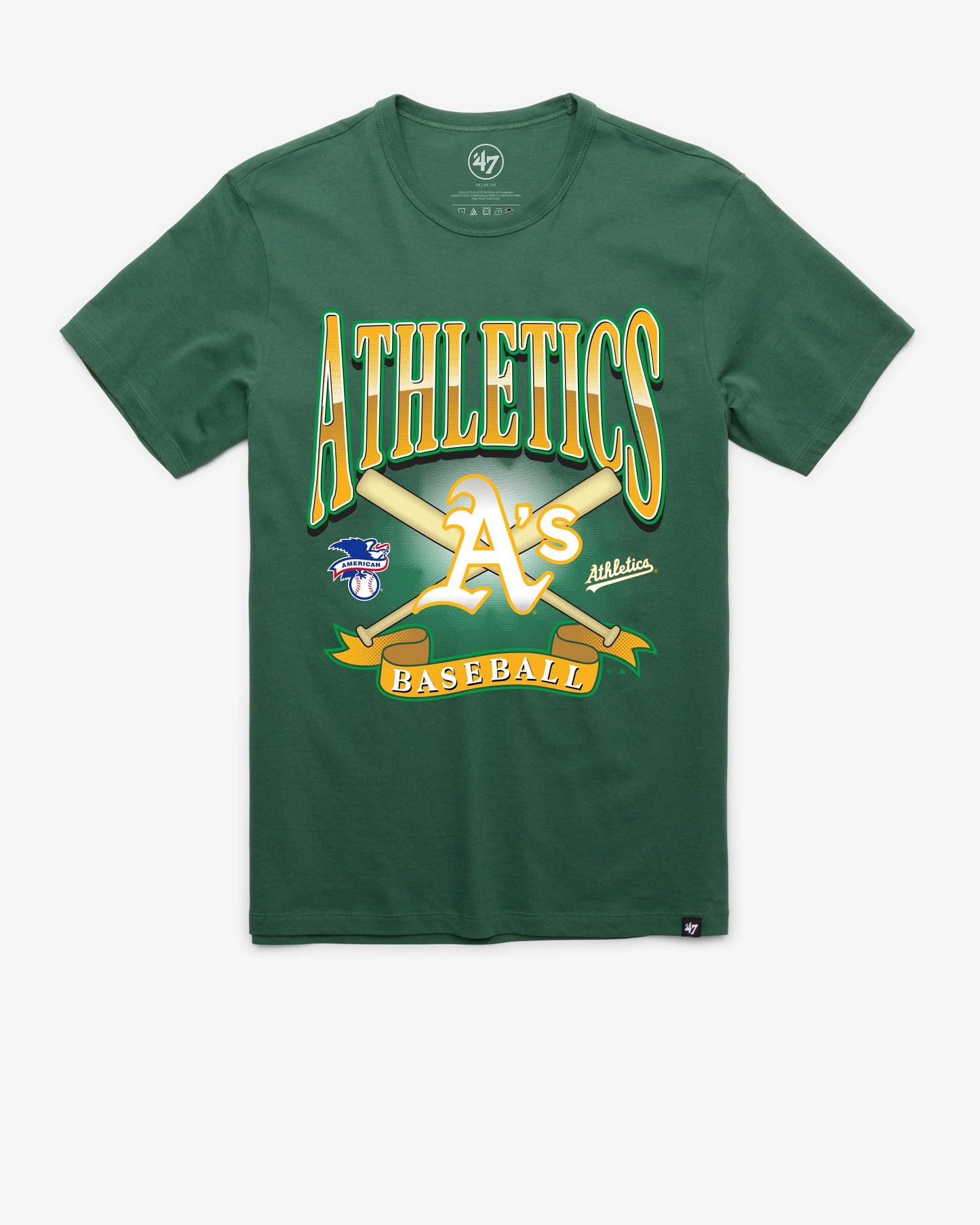 ATHLETICS BASEBALL CHROMETOWN '47 FRANKLIN TEE