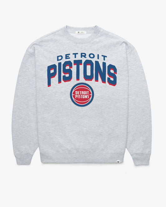 DETROIT PISTONS CAMPUS ARCH CLOUD '47 OVERSIZED CREW WOMENS