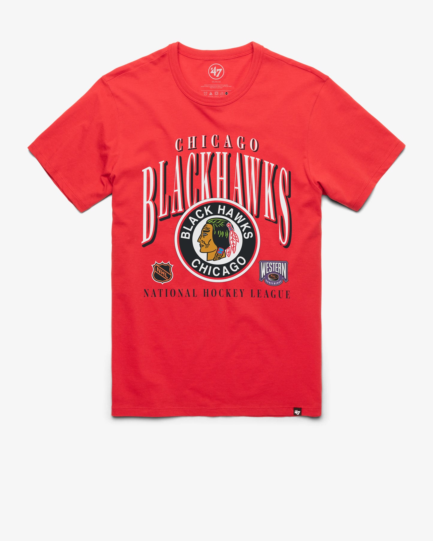 CHICAGO BLACKHAWKS VINTAGE CREASE '47 FRANKLIN TEE