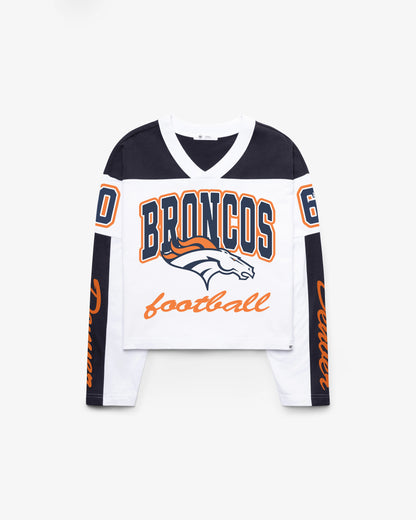DENVER BRONCOS EXCLAMATION '47 WOMEN'S METRO JERSEY TEE
