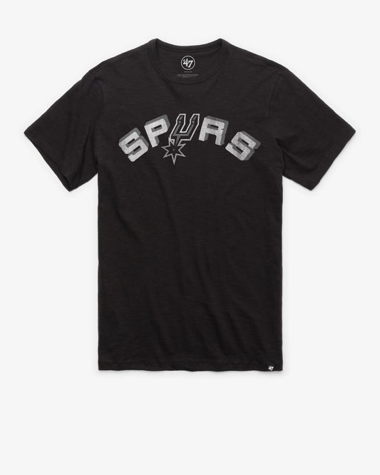 SAN ANTONIO SPURS HARDWOOD CLASSICS GRIT WORDMARK '47 SCRUM TEE