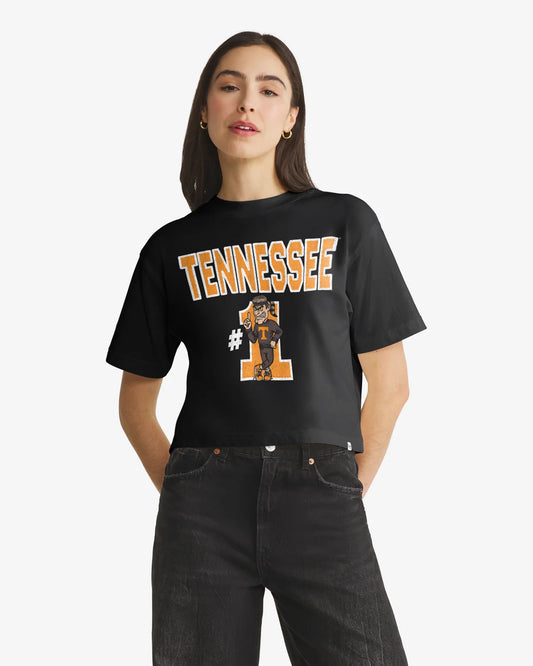 TENNESSEE VOLUNTEERS FIRST RANK '47 FOUNDATION CROP TEE WOMENS