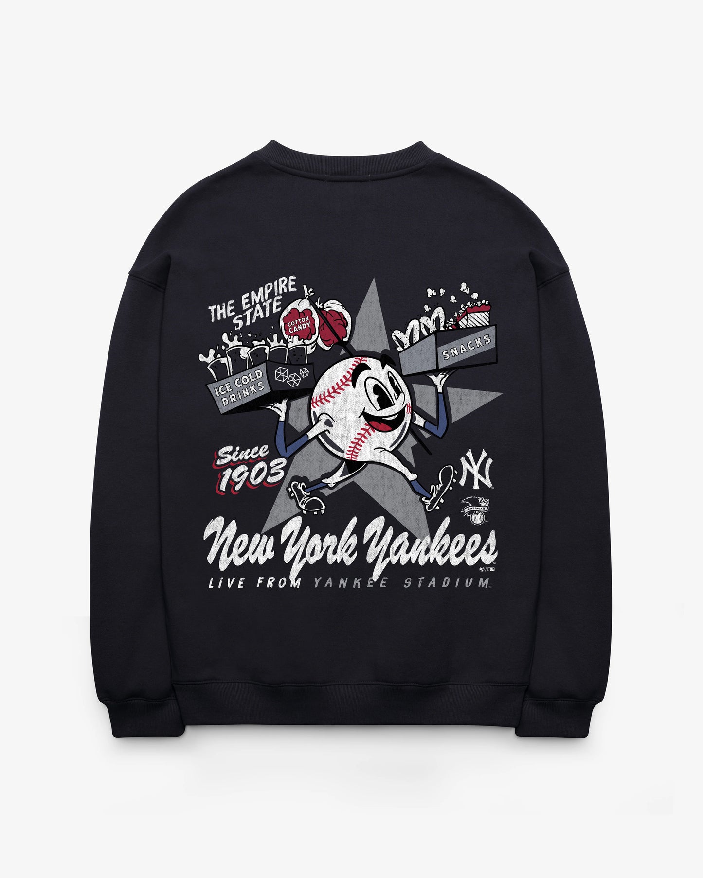 NEW YORK YANKEES FAN FUEL '47 OVERSIZED CREW WOMEN