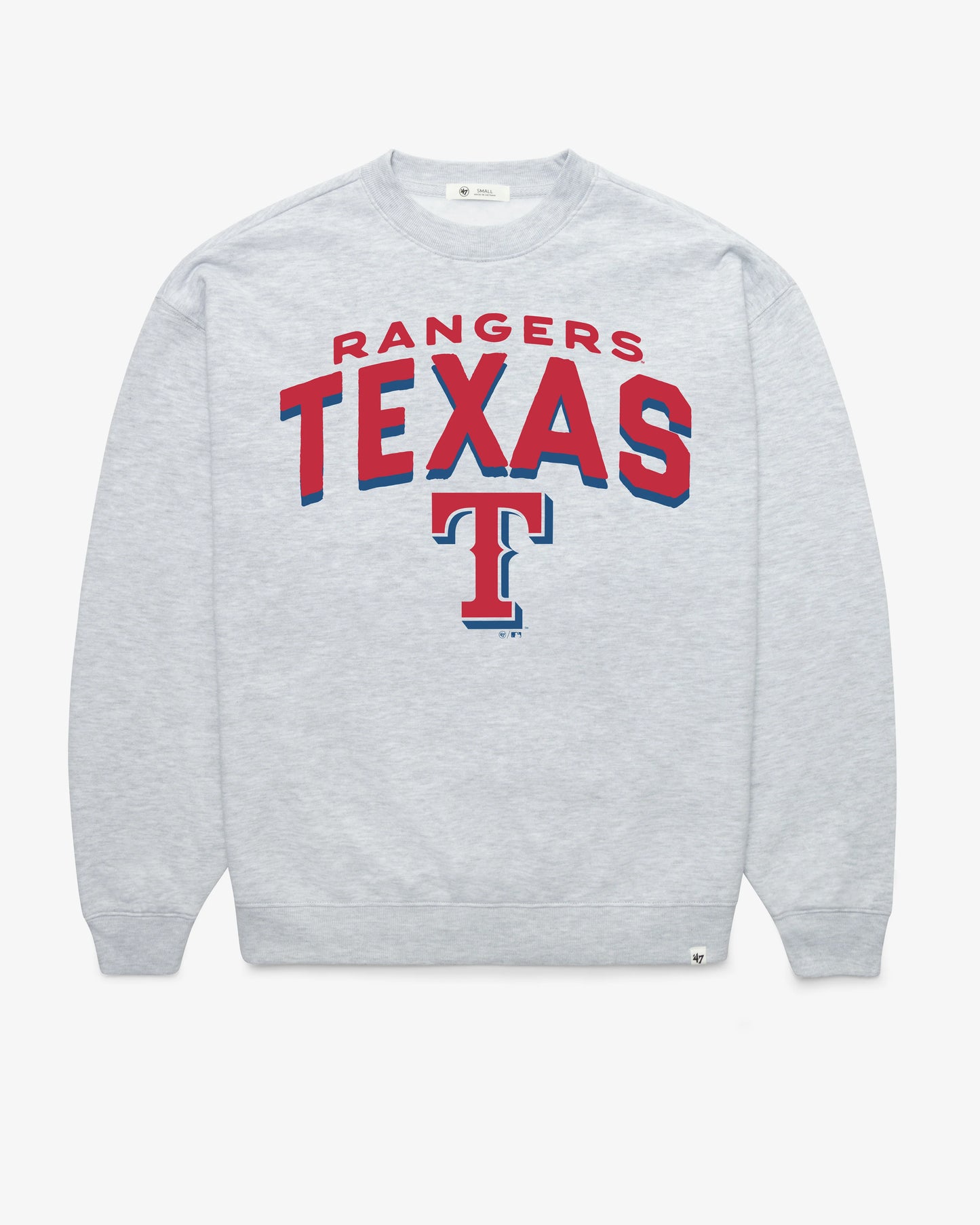 TEXAS RANGERS CAMPUS ARCH CLOUD '47 OVERSIZED CREW WOMENS