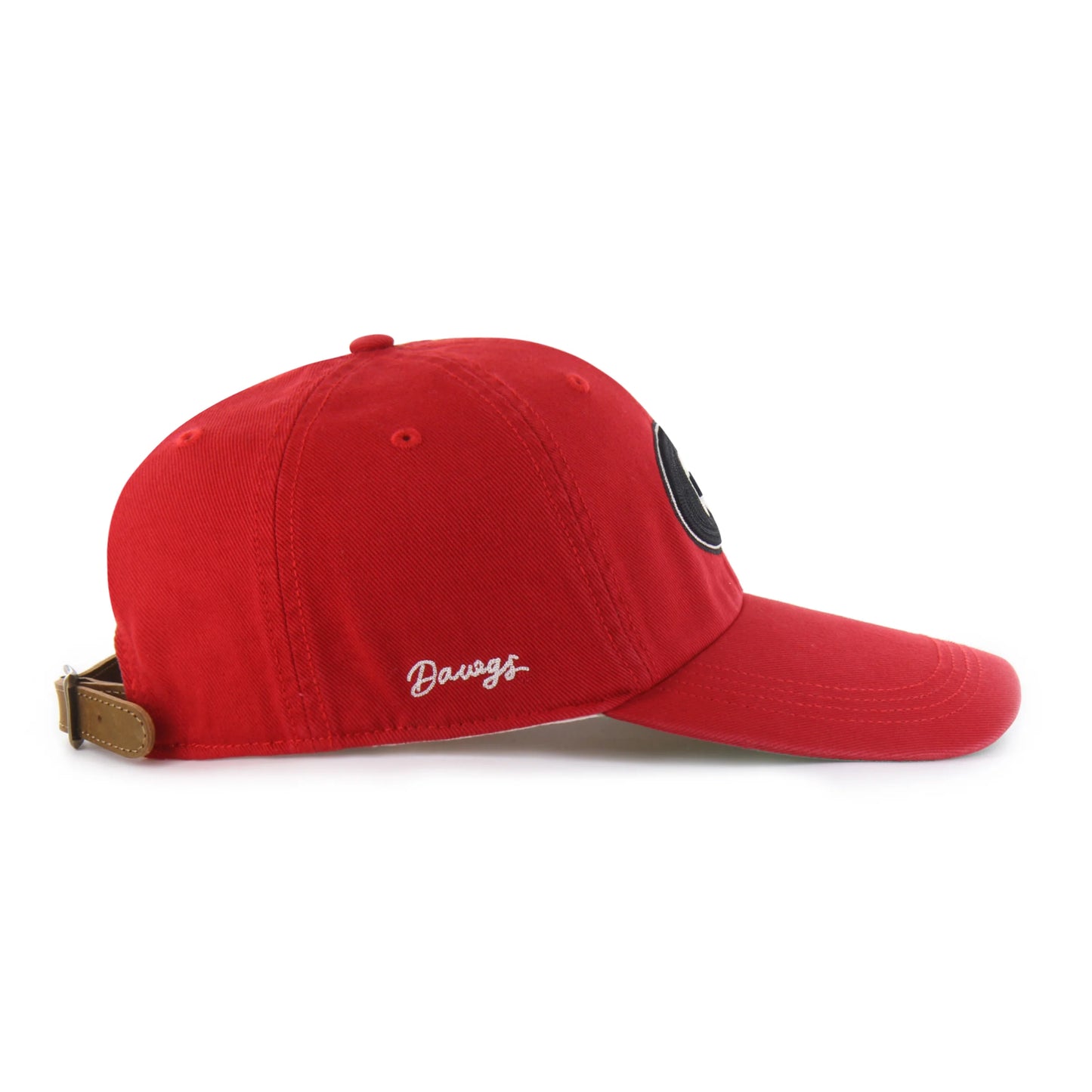 GEORGIA BULLDOGS CHAIN SIDE STITCH '47 CLEAN UP LONG VISOR