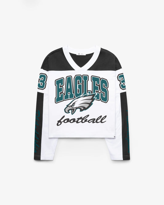 PHILADELPHIA EAGLES EXCLAMATION '47 WOMEN'S METRO JERSEY TEE
