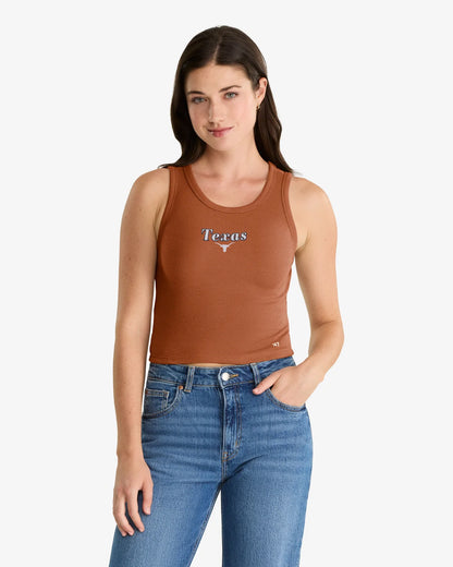 TEXAS LONGHORNS STRAIGHT CUT '47 BABY RIB TANK WOMENS