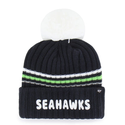 SEATTLE SEAHAWKS FUZZY SCRIPT '47 WOMEN'S CUFF KNIT