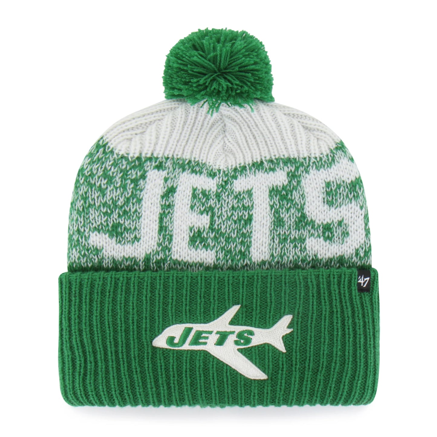New York Jets Historic Bone Chill '47 Cuff Knit