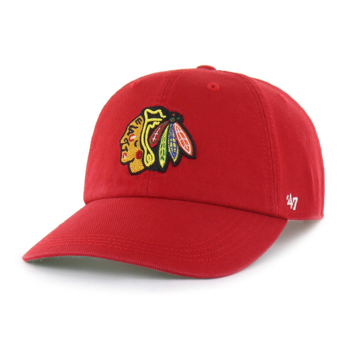 CHICAGO BLACKHAWKS CHAIN SIDE STITCH '47 CLEAN UP LONG VISOR