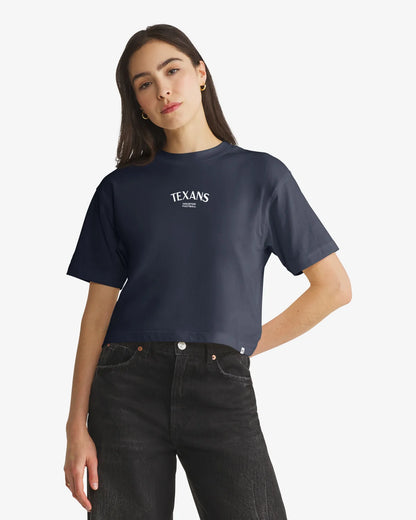 HOUSTON TEXANS HADRIAN '47 FOUNDATION CROP TEE WOMENS